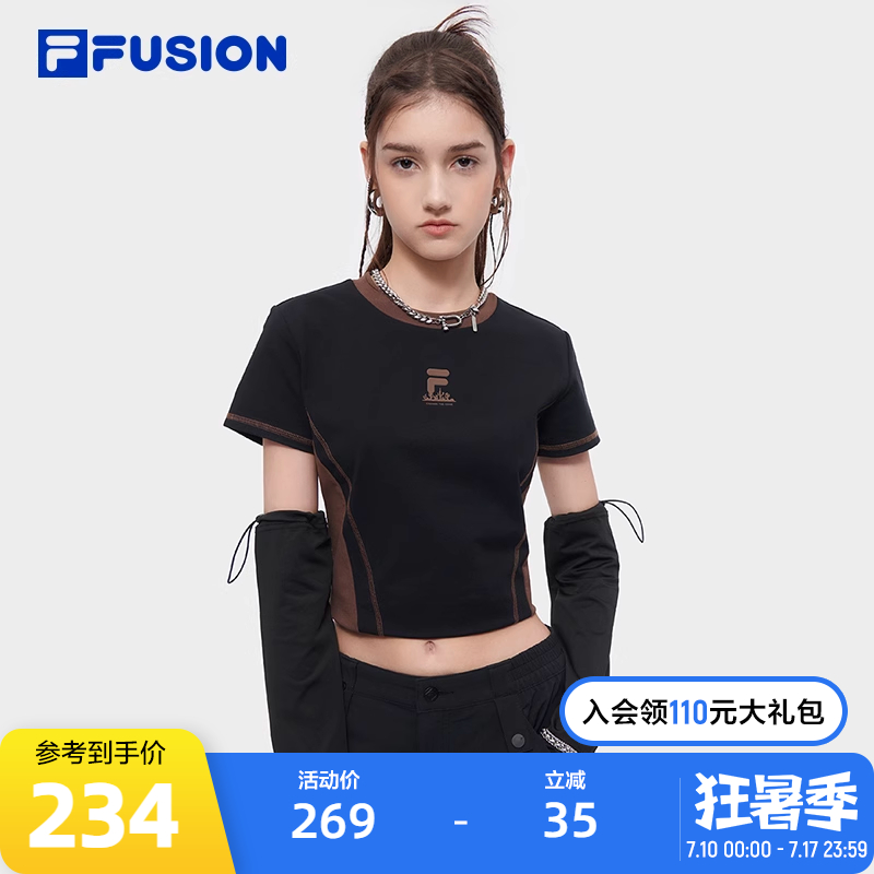 FILAFUSION斐乐女子短袖T