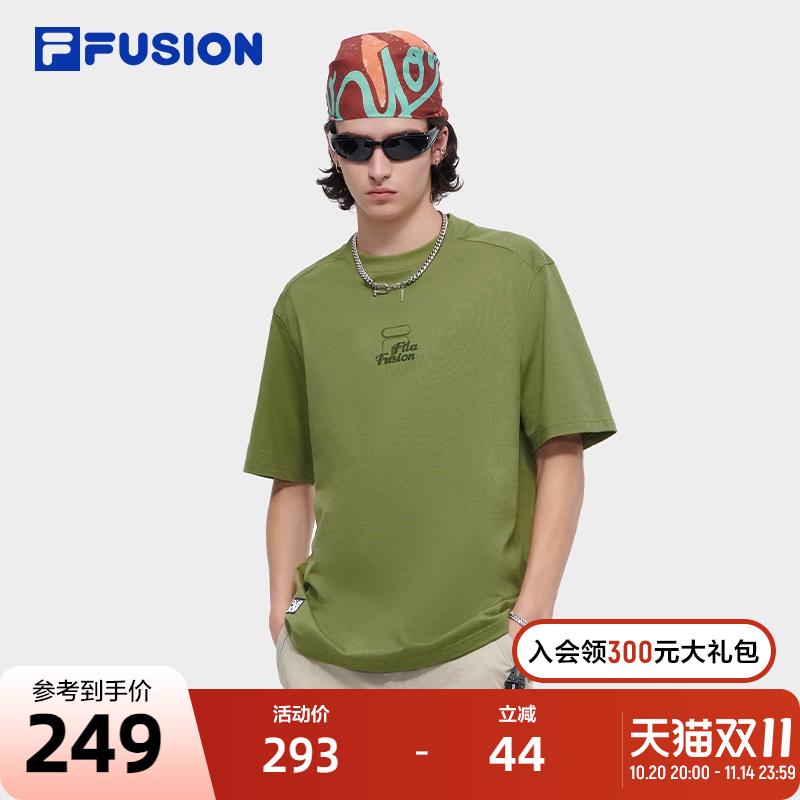 FILAFUSION斐乐男子短袖T