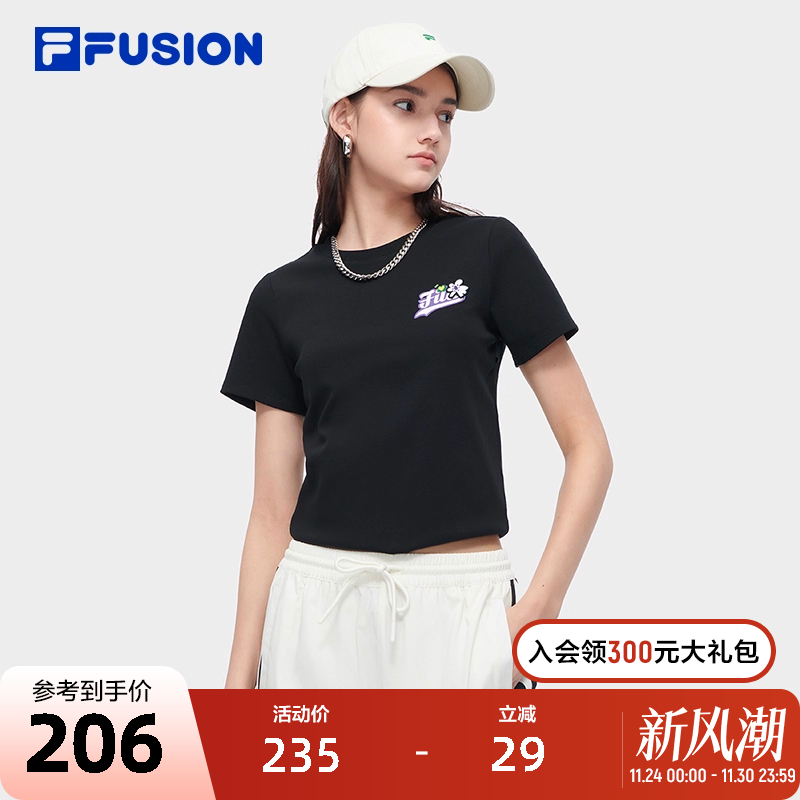 FILAFUSION斐乐女子短袖T