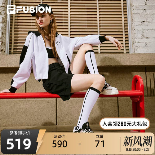 FILA FUSION斐乐潮牌50-50女鞋场下滑板鞋秋季厚底运动休闲鞋