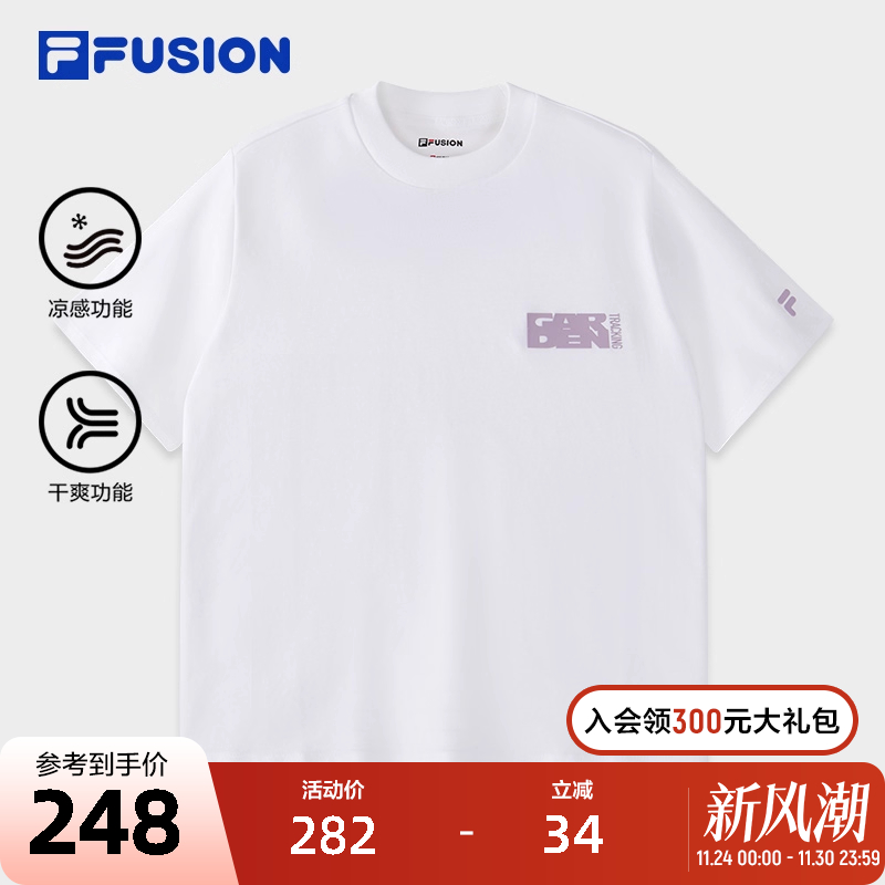 FILAFUSION斐乐短袖T女子