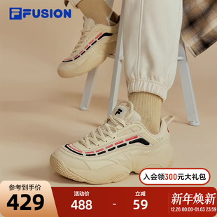FUSION斐乐潮牌FIRE火焰鞋 复古休闲篮球鞋 男鞋 新款 2025春季 FILA