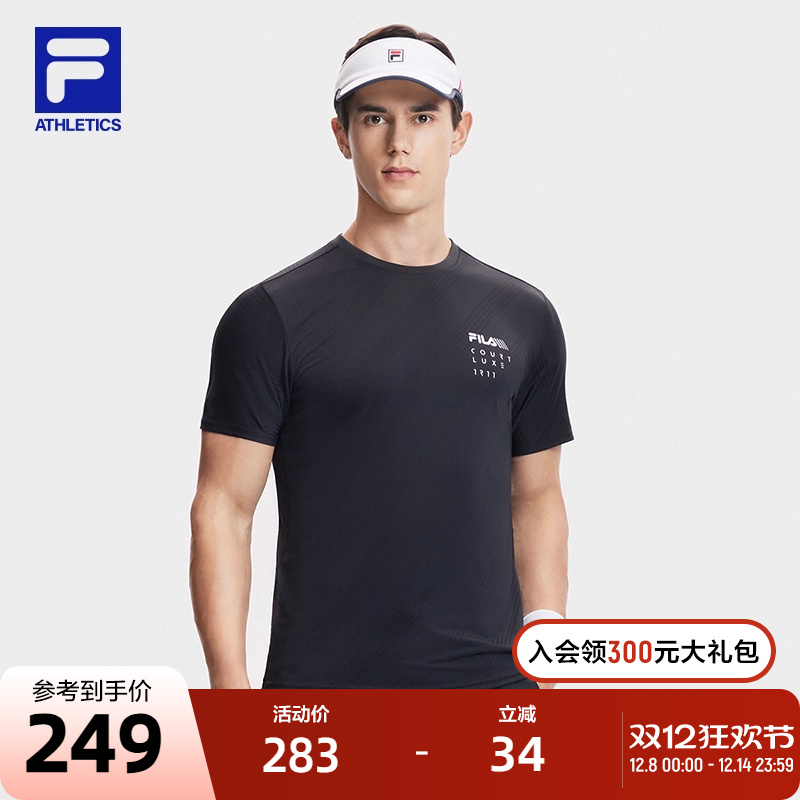 FILA斐乐男子针织短袖衫