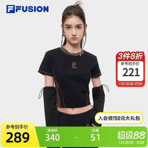FILAFUSION斐乐女子短袖T