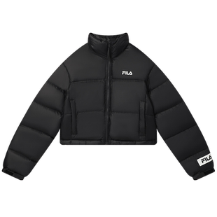 FILA 斐乐官方女子羽绒服冬季新保暖防风宽松短款面包服运动外套