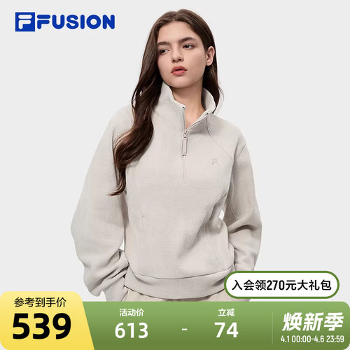 FILAFUSION斐乐女子套头卫衣
