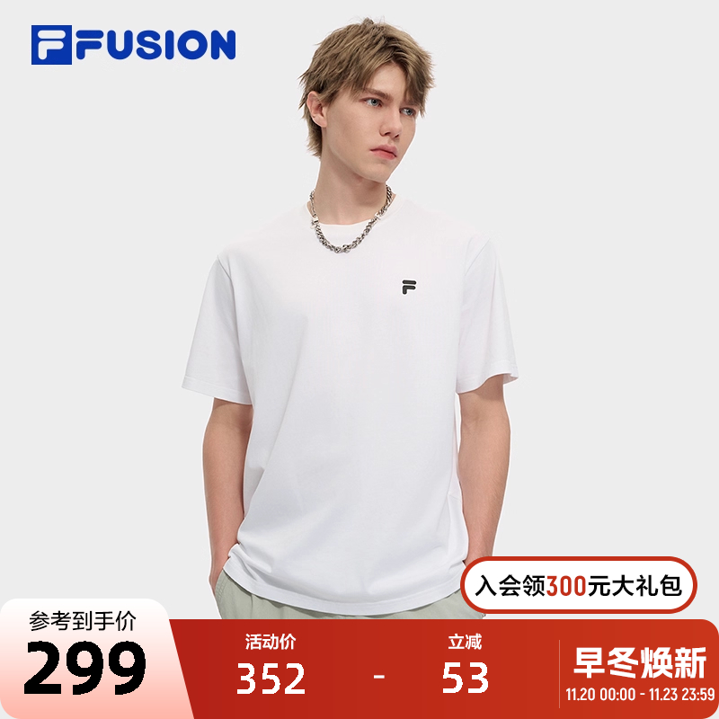 FILAFUSION斐乐潮牌针织短袖衫