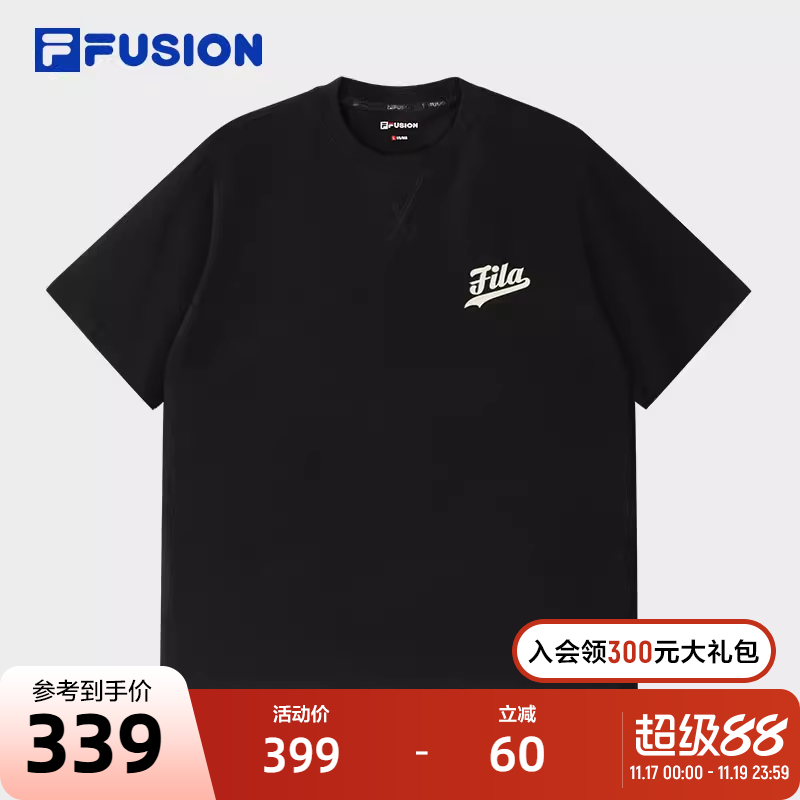 FILAFUSION斐乐男士针织短袖衫