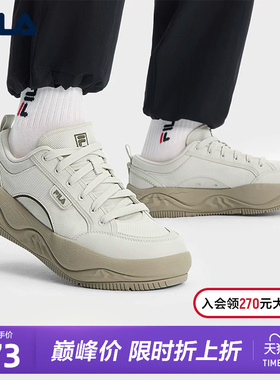 FILA 斐乐官方男鞋COOKIES复古帆布鞋2025夏新款曲奇鞋运动休闲鞋