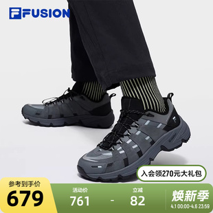COMOX北方版 FILA FUSION斐乐潮牌机能潮鞋 男2025冬款 本加绒跑步鞋
