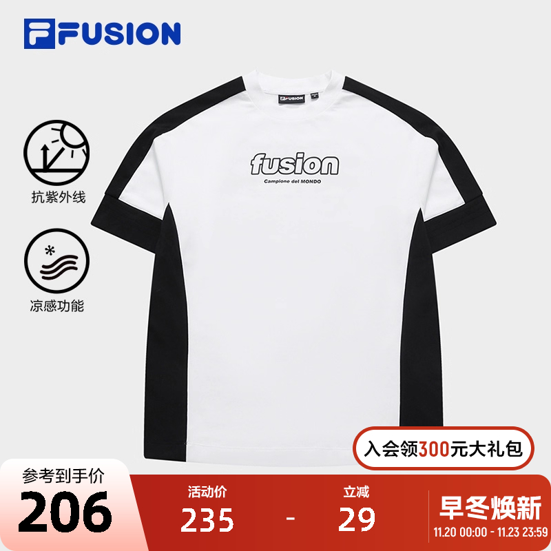 FILAFUSION斐乐短袖T女子