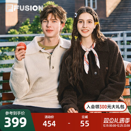 FILAFUSION斐乐情侣款编织衫