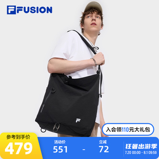 时尚 斜挎包2025夏新款 休闲单肩包男包腰包 FUSION斐乐情侣款 FILA