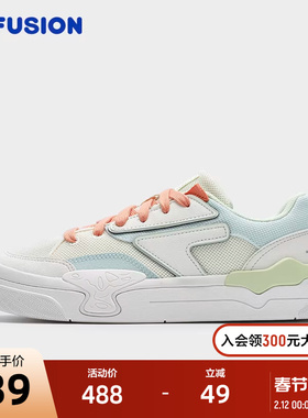 FILA FUSION斐乐潮牌女鞋MANUAL专业滑板鞋2024夏新款休闲运动鞋