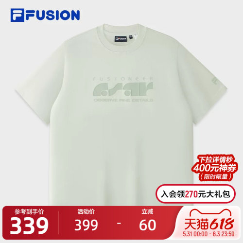 FILAFUSION斐乐男子短袖T