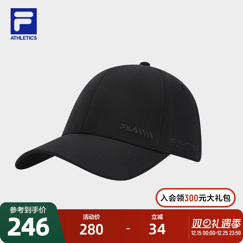 FILA 斐乐官方男帽棒球帽2026春新款帽子健身运动帽遮阳帽鸭舌帽