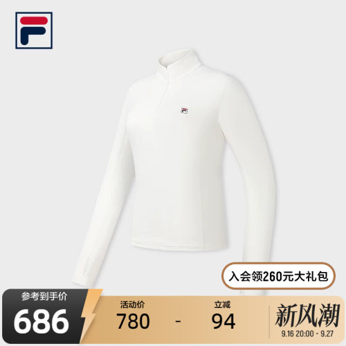 斐乐修身网球服长袖T恤
