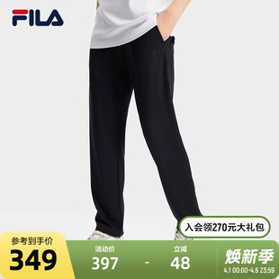 休闲直口裤 FILA斐乐官方男士 子 简约基础时尚 新款 针织长裤 2024秋季