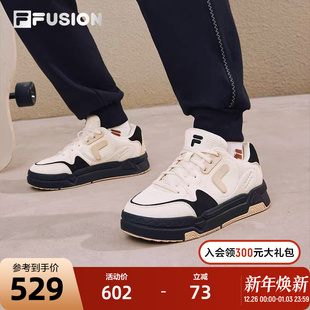 情侣场下滑板鞋 2023冬季 时尚 FILA 厚底鞋 FUSION斐乐潮牌BANK
