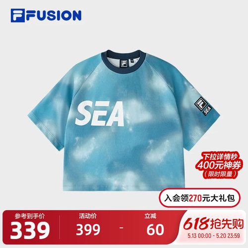 FILAFUSION斐乐短袖T女子