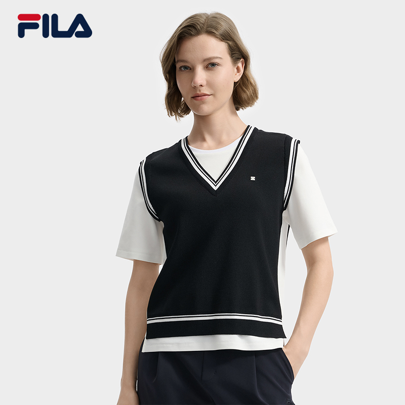 FILA斐乐女子针织短袖衫
