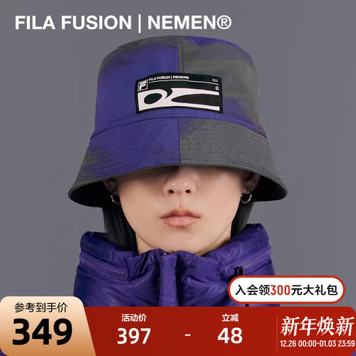 FILAFUSION斐乐潮牌情侣圆帽