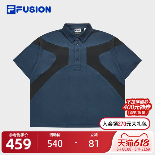 FILAFUSION斐乐男子短袖POLO