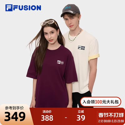 FILAFUSION斐乐潮牌情侣短袖