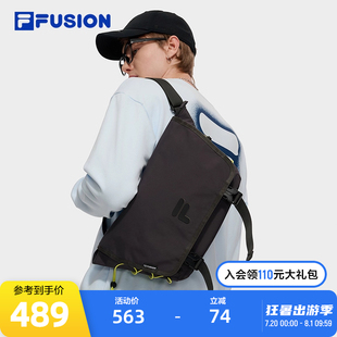 时尚 FILA 新款 腰包2025秋季 休闲户外包翻盖挎包 FUSION斐乐中性款