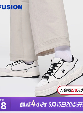 FILA FUSION斐乐潮牌BANK2板鞋女士2026新年红色小白鞋休闲鞋女鞋