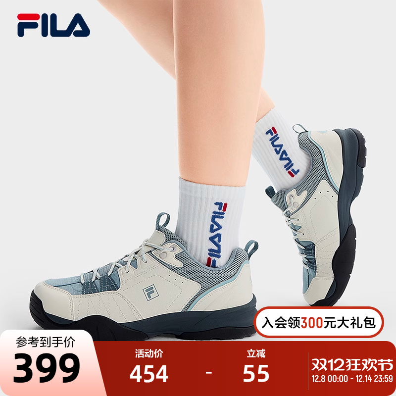 FILA斐乐乐游鞋女鞋户外休闲鞋2025夏季新款复古跑鞋薄底运动鞋