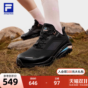 2024秋季 新款 山猫鞋 FILA 轻便运动鞋 户外越野跑步鞋 斐乐官女鞋