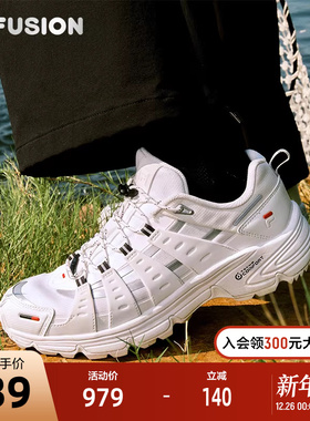 FILA FUSION斐乐潮牌女鞋COMO X机能潮鞋2025冬季新款户外跑步鞋