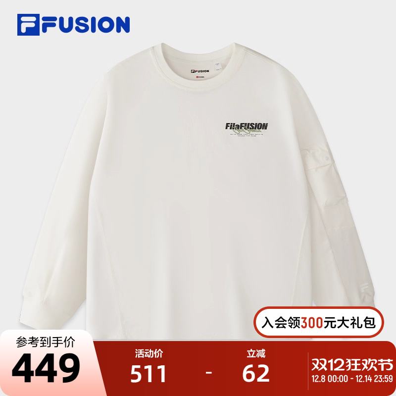 FILAFUSION斐乐针织长袖上衣男