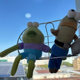 海绵宝宝比奇堡居民毛绒玩偶挂件丑萌呆呆鱼可爱创意背包挂饰公仔