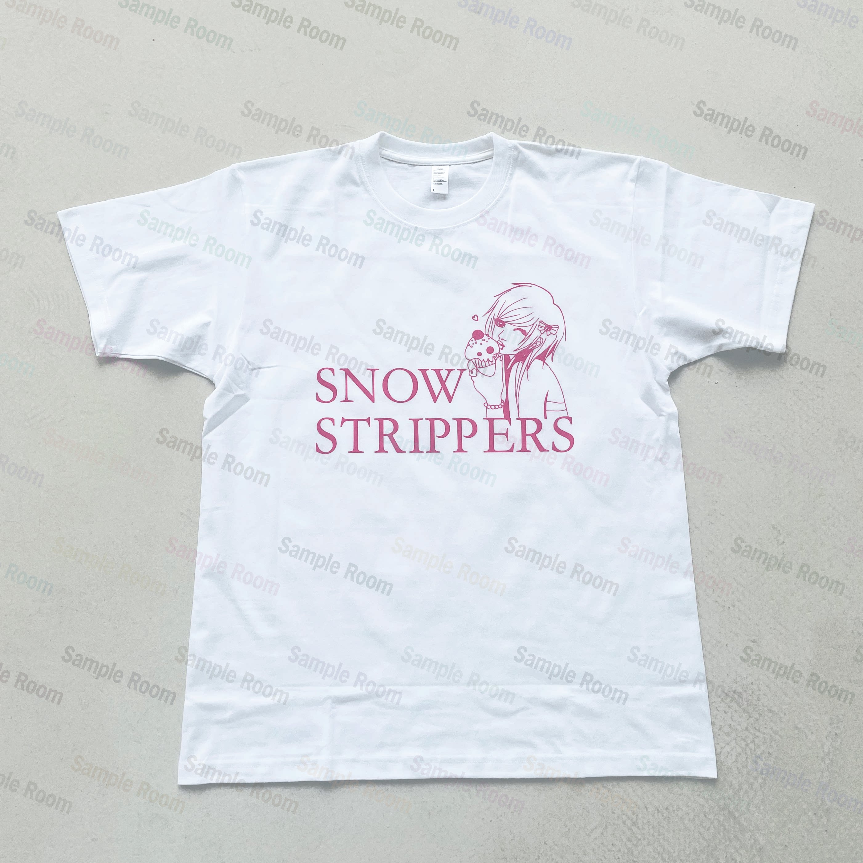 thumbnail for Snow Strippers heavyweight T-Shirt heavyweight vintage cylindrical print T-shirt S192