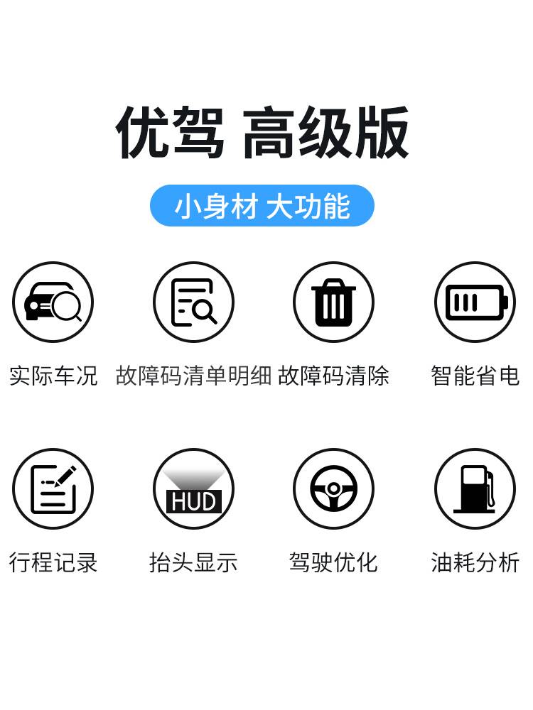 优驾obd智能盒子解码器车载行车电脑万车宝汽车故障诊断检测仪器