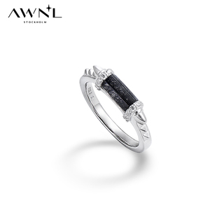 AWNL时空幻境黑森林发晶戒指小众潮酷设计感轻奢新年礼物送礼