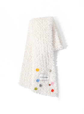 董璇杨博文同款-Alexia Sandra纽扣系列装饰围巾秋冬新品男女围脖