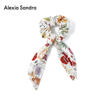 刘宇同款Alexia Sandra2025春夏新款刺绣logo大号发圈