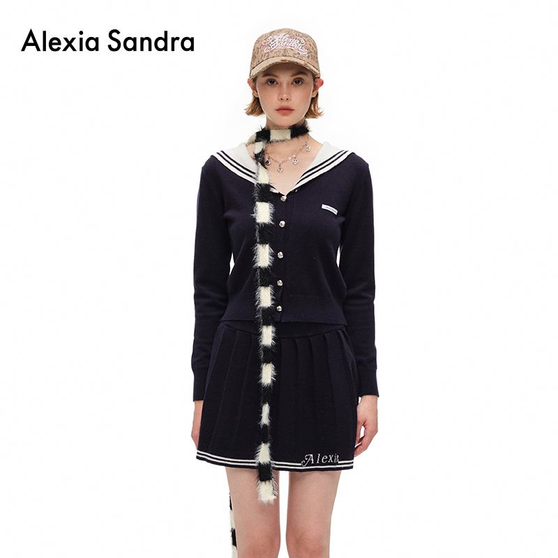 经典撞色针织套装alexiasandra