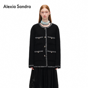 Alexia 纯羊毛手工花边高端气质小香风外套女 Sandra秋冬原创经典