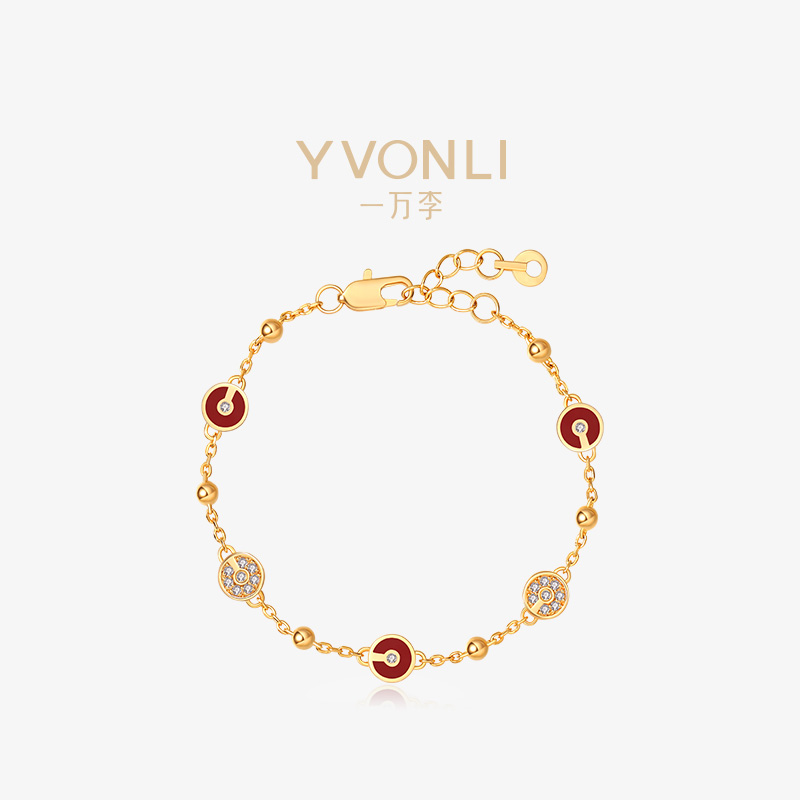 YVONLI一万李旗舰店上上签时尚手链闺蜜生日送女友轻奢高级感礼物