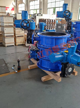 矿用隔爆型电动蝶阀DN500 MA煤安防爆电动蝶阀d941x-16q