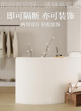 工陈板列高级感隔断屏风办展公室客厅分隔可折叠移动挡示566厂架