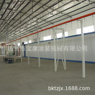 宝康厂家定制  轨道悬挂输送生产线涂装设备 不锈钢件涂装生产线