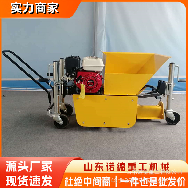 手推式路缘石滑膜机高速路两侧挡水渠成型机 路边石滑模成型机