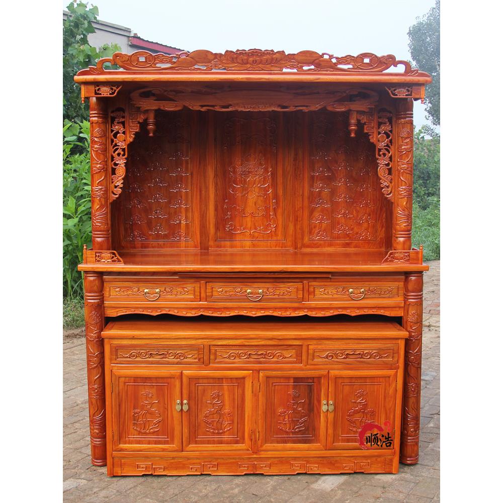 佛龛立柜全实木中式神龛神台供桌佛台家用佛堂观音供奉桌佛柜香案