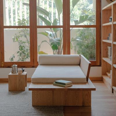 MUMO木墨 守素长榻 黑胡桃橡木实木中式客厅罗汉床沙发床卧榻家具