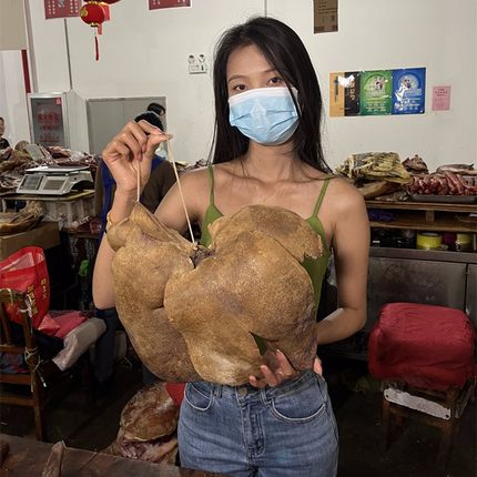 云南大理鹤庆黑猪吹肝农家特产自制食材自然风干整个24小时发货